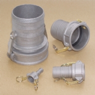 Click to enlarge - Part ‘C’ ‘Camlock’ type coupling. Female cam to hose tail. Made to MIL -C- 27487. Also available with self locking arms.