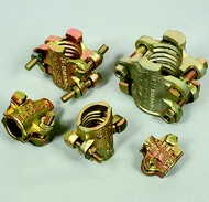Click to enlarge - Specification of ‘Jaymac’ golden range clamps for type ‘S’ steam and air couplings. For high pressure air and steam applications where used with Boss type couplings