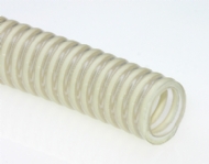 Click to enlarge - A food quality hose designed for light duty applications. Smooth bore and with a slightly convoluted cover, this hose is tough and flexible. All materials used are approved for use with food products.