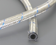 Click to enlarge - ‘Silverflex’ hose made from a synthetic tube and with a galvanised outer braid. The most popular of the Silverflex range. Full data is available on the rest of the range.