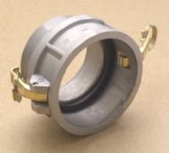 Click to enlarge - Part ‘B’ ‘Camlock’ type coupling. Female Cam to BSP Male. All couplings are made to MIL-C-27487 specification. Threads tapered to BS21
