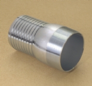 Click to enlarge - Hose nipples made from stainless steel, brass or aluminium. These fittings are designed to be used where an economic coupling is required. Available in BSPT or NPT threads.