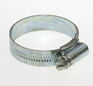 Click to enlarge - Excellent range of quality hose clips providing a high degree of integrity in hose to fitting retention. Available in mild steel or stainless steel. Made for heavy duty applications. Sized from 12mm through to 500mm. Mild steel clips are bright zinc plated and passivated.

All clips have a rounded, radiused edge which protects the hose from damage.
These clips are also available in 18/8 marine grade stainless steel.