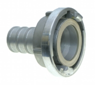 Click to enlarge - Stortz couplings are designed to be easy to use, efficient and adaptable. They work on the principle of an hermaphrodite connection, that is, both parts are the same and lock together by a twist action. 

Stortz couplings are available in aluminium, brass, stainless steel and gunmetal. Seals are nitrile rubber as standard, Viton on request. Stortz couplings are designed for 16 bar working pressure.

Stortz couplings are available with smooth tails for use with RS type clamps and all couplings can be supplied with safety latches.