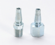 Click to enlarge - Standard duty BSP adaptors come in male or female threads. Special adaptors can be made to customer requirements.