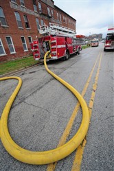 Click to enlarge - The revolutionary 4 layer fire hose. This outstanding fire hose is resistant to just about everything you can throw at it!

Made by a patented method, this highly versatile hose gives the very best service to those requiring the very best hose.
