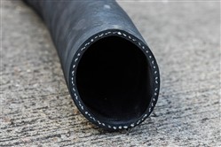 Click to enlarge - Medium to heavy weight rubber layflat type water hose for general low to medium pressure water pumping duty. Can also be used for pumping dilute chemicals. Can be used with swaged or re-useable end fittings.